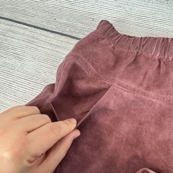 POL Women's Purple Mauve Pull On Ombre Faded Wide Leg Shorts Size Medium - Picture 4 of 7